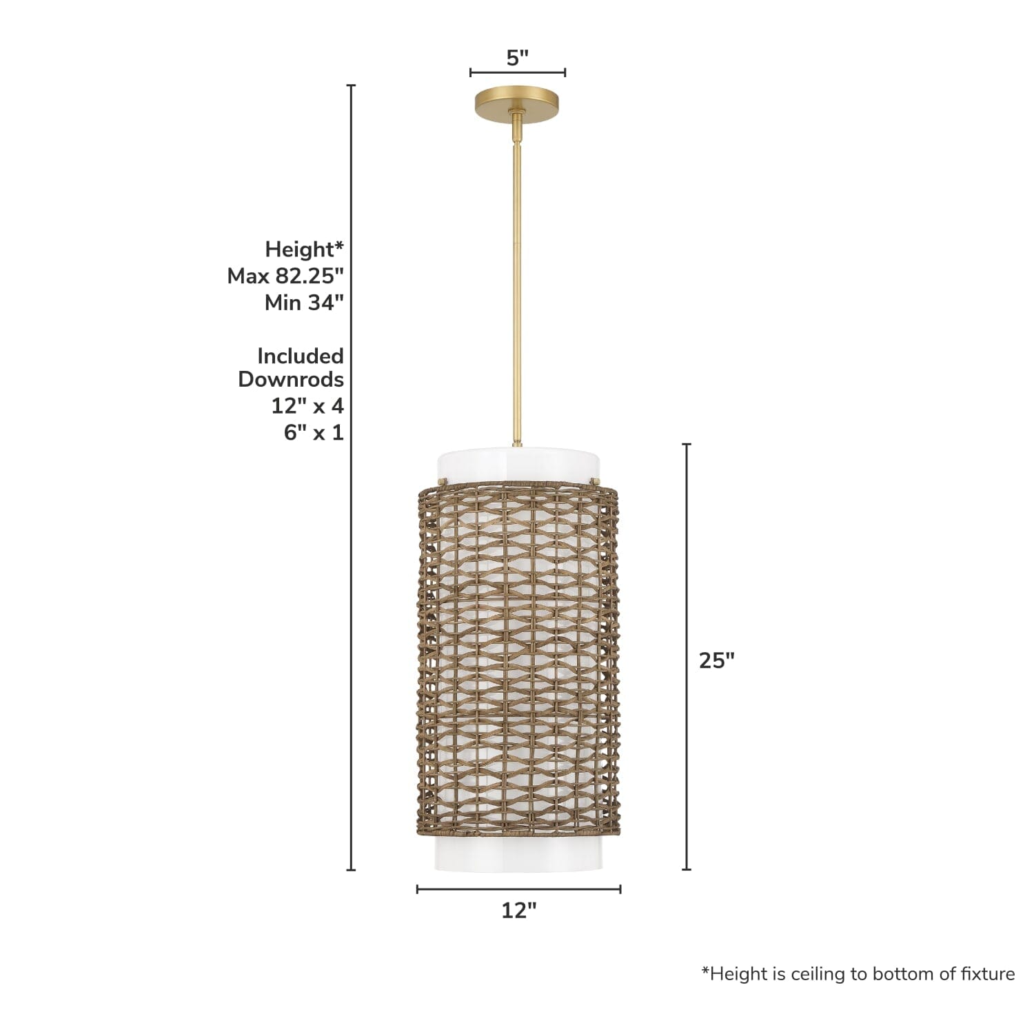 Laila 3 Light Large 12 Inch Large Pendant - Image 4