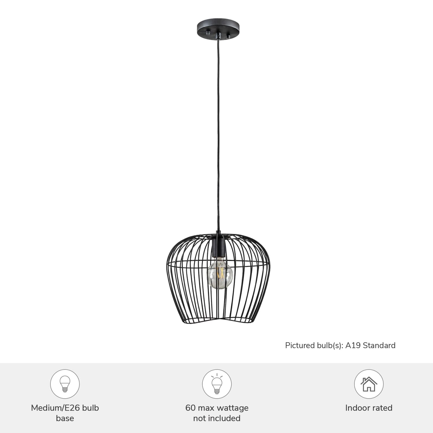 Redding 1 Light Medium 12 Inch Swag Plug-In Pendant - Image 3