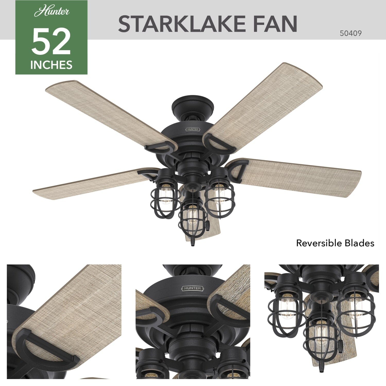 Starklake Outdoor with LED Light 52 inch - Image 2