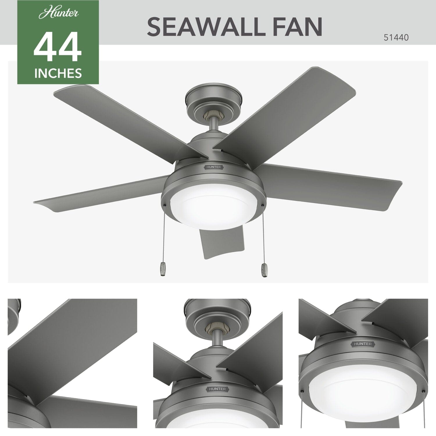 Seawall Outdoor with LED Light 44 inch - Image 3