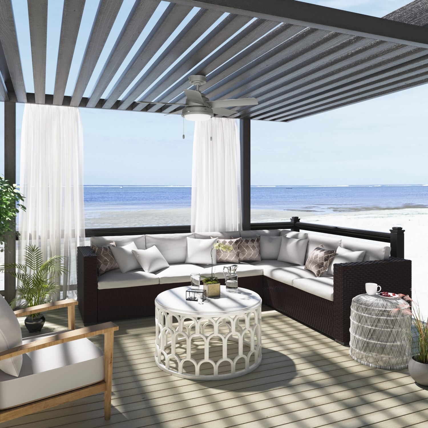 Seawall Outdoor with LED Light 44 inch - Image 5