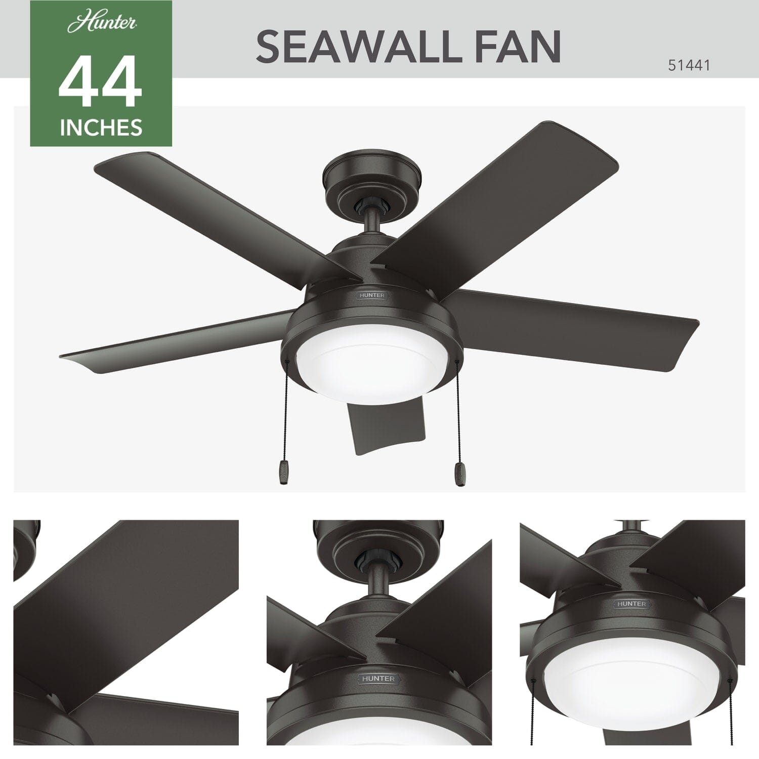 Seawall Outdoor with LED Light 44 inch - Image 4