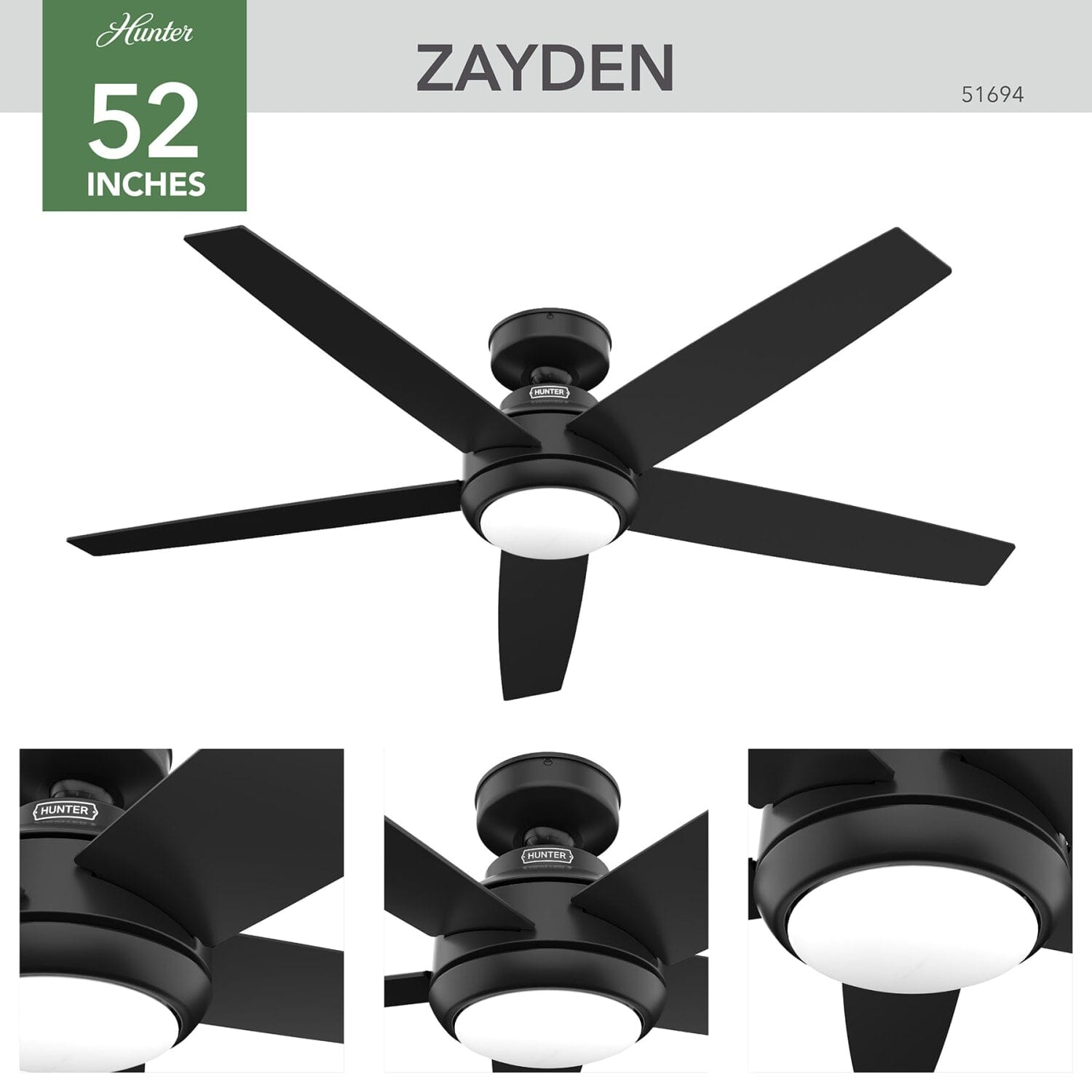 Zayden with LED Light - 52 inch - Image 4