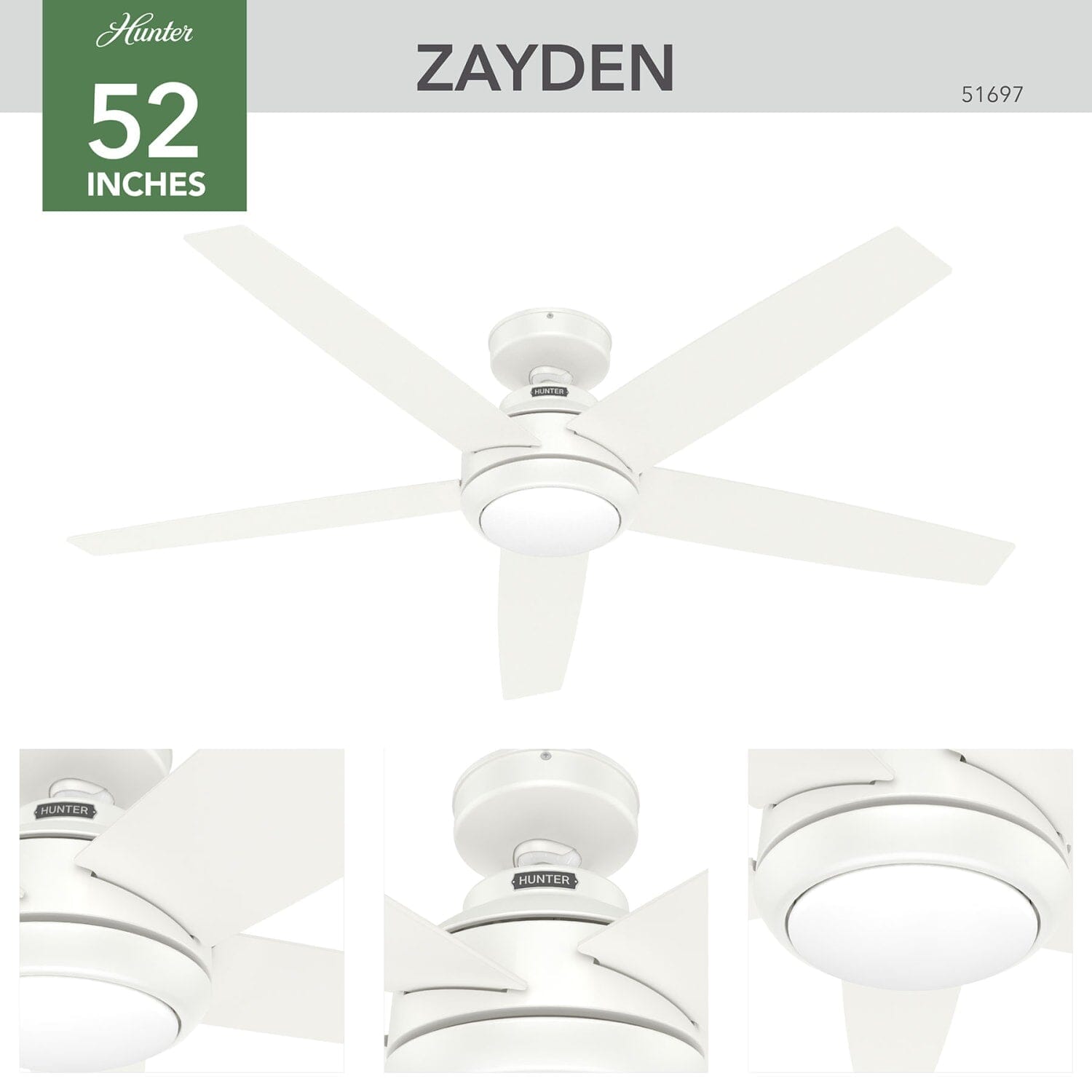 Zayden with LED Light - 52 inch - Image 6