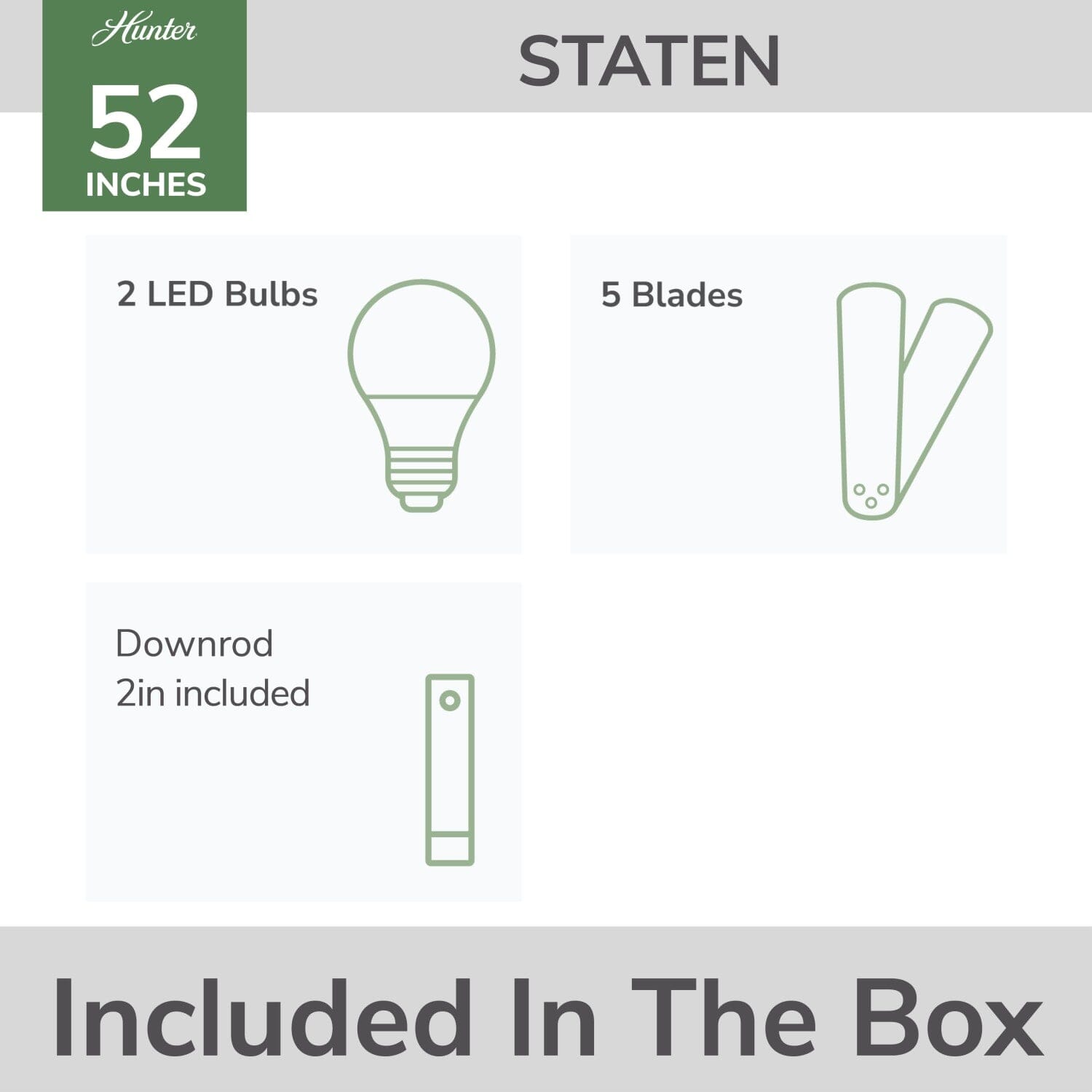52 inch Staten with LED Light - Image 9