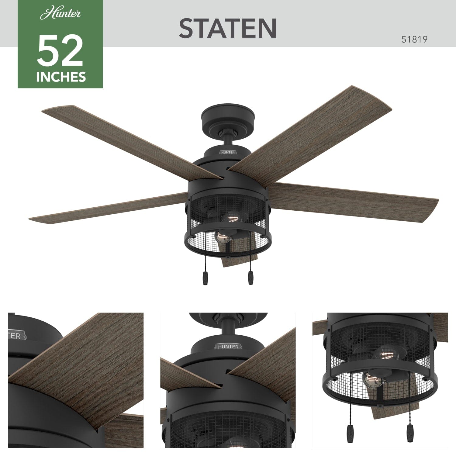 52 inch Staten with LED Light - Image 2