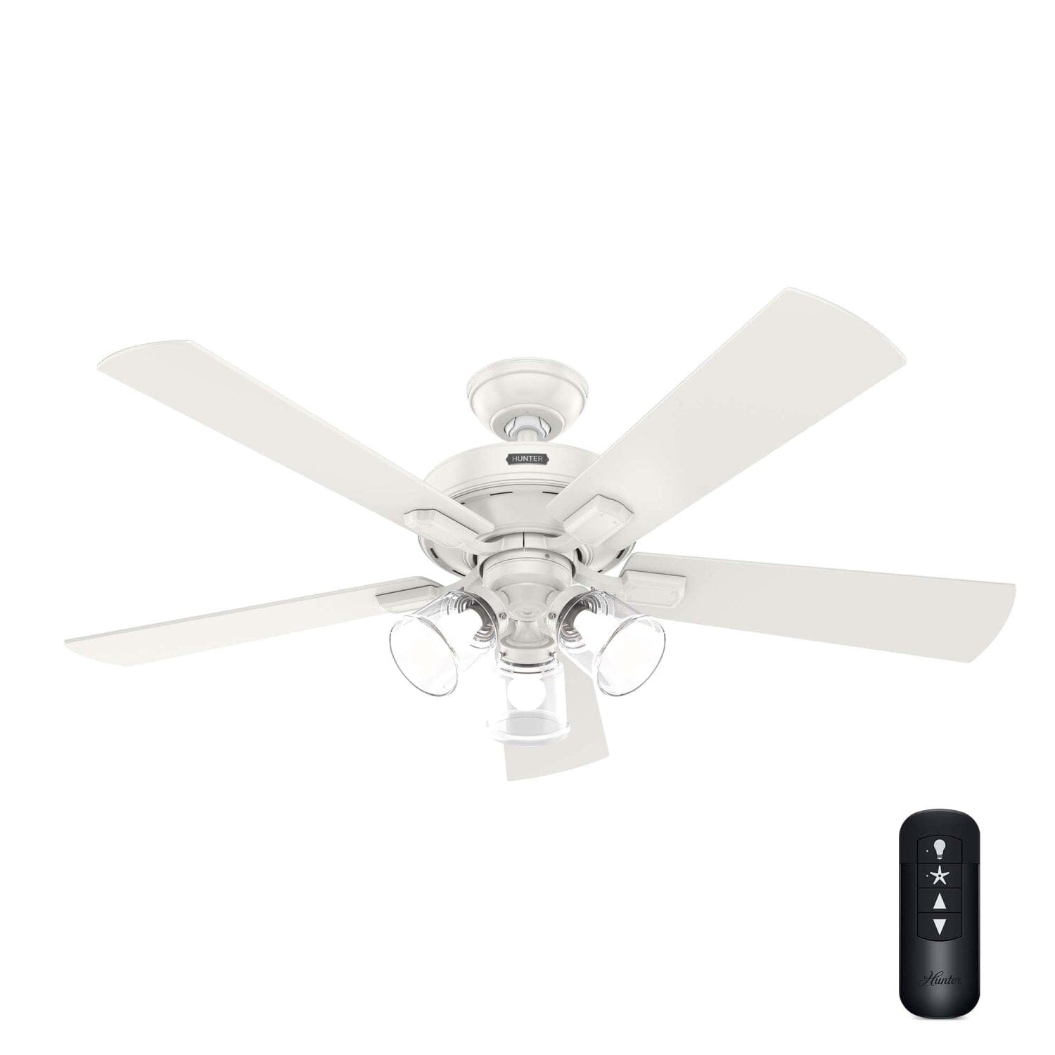 Crestfield with 3 LED Lights 52 inch with remote