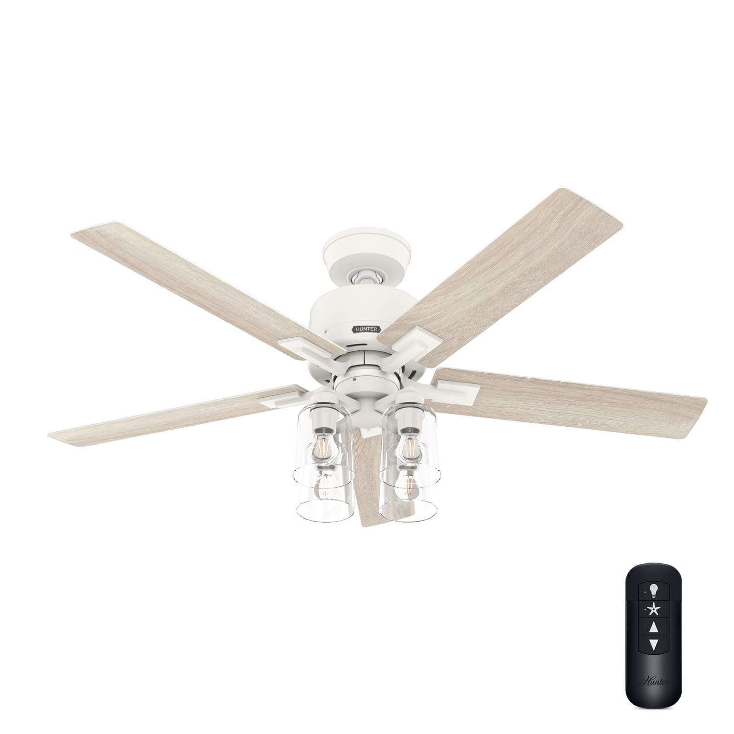 Techne Indoor Smart Fan with 4 Lights 52 inch with Remote