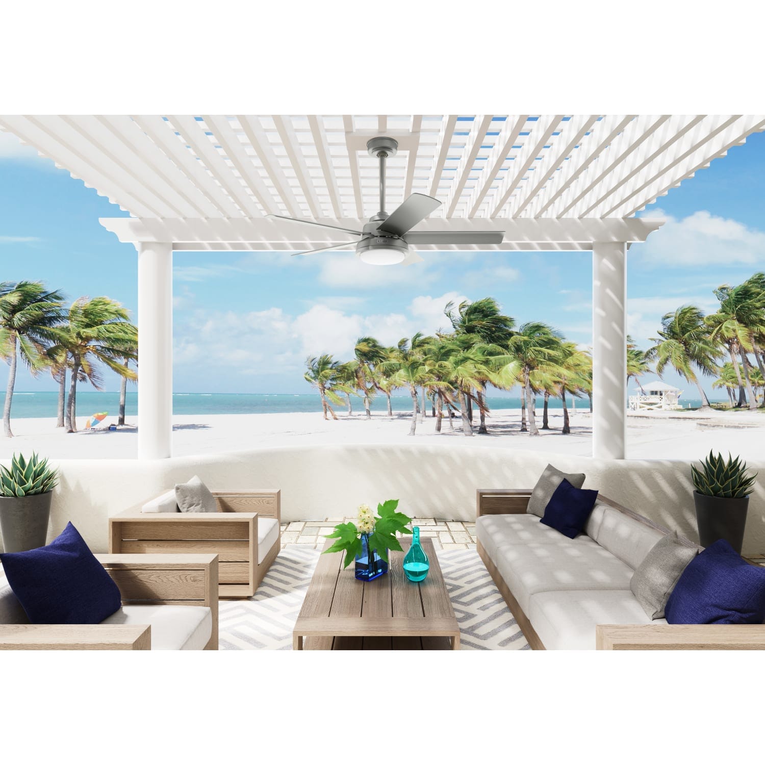 Seawall Outdoor WeatherMax with LED Light 52 inch with remote - Image 6