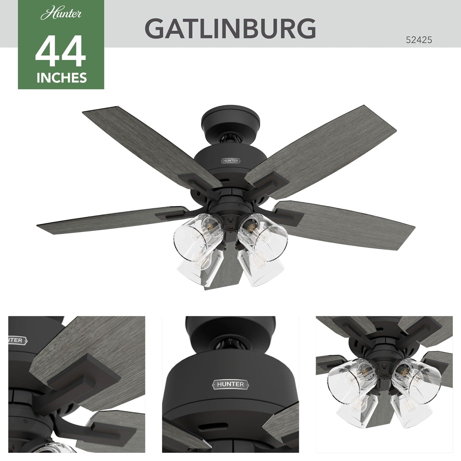 Gatlinburg with 4 Lights 44 inch - Image 3