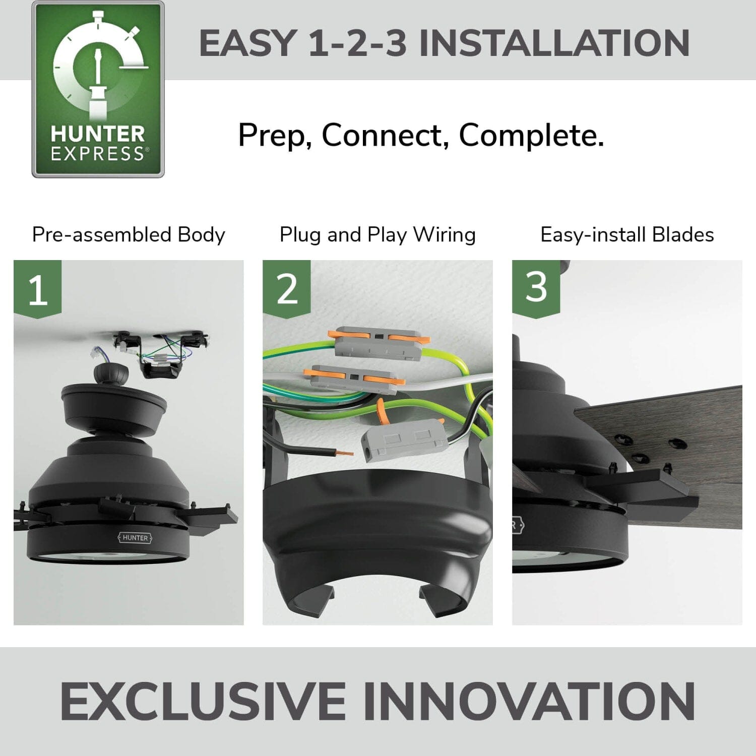 Georgetown Indoor HunterExpress with LED Light 52 inch with remote - Image 4