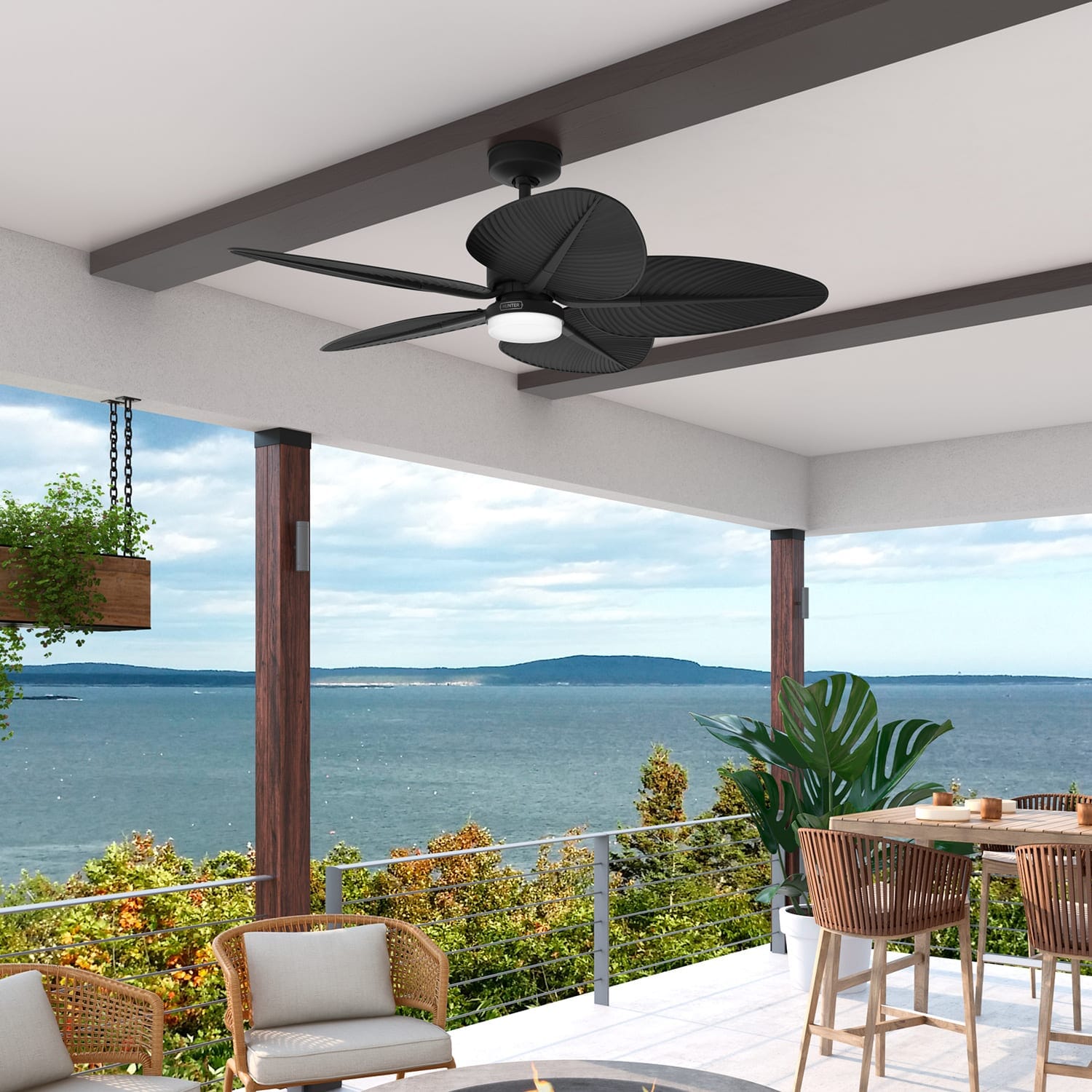 Tropic View Outdoor with LED Light 52 inch with Wall Control - Image 6