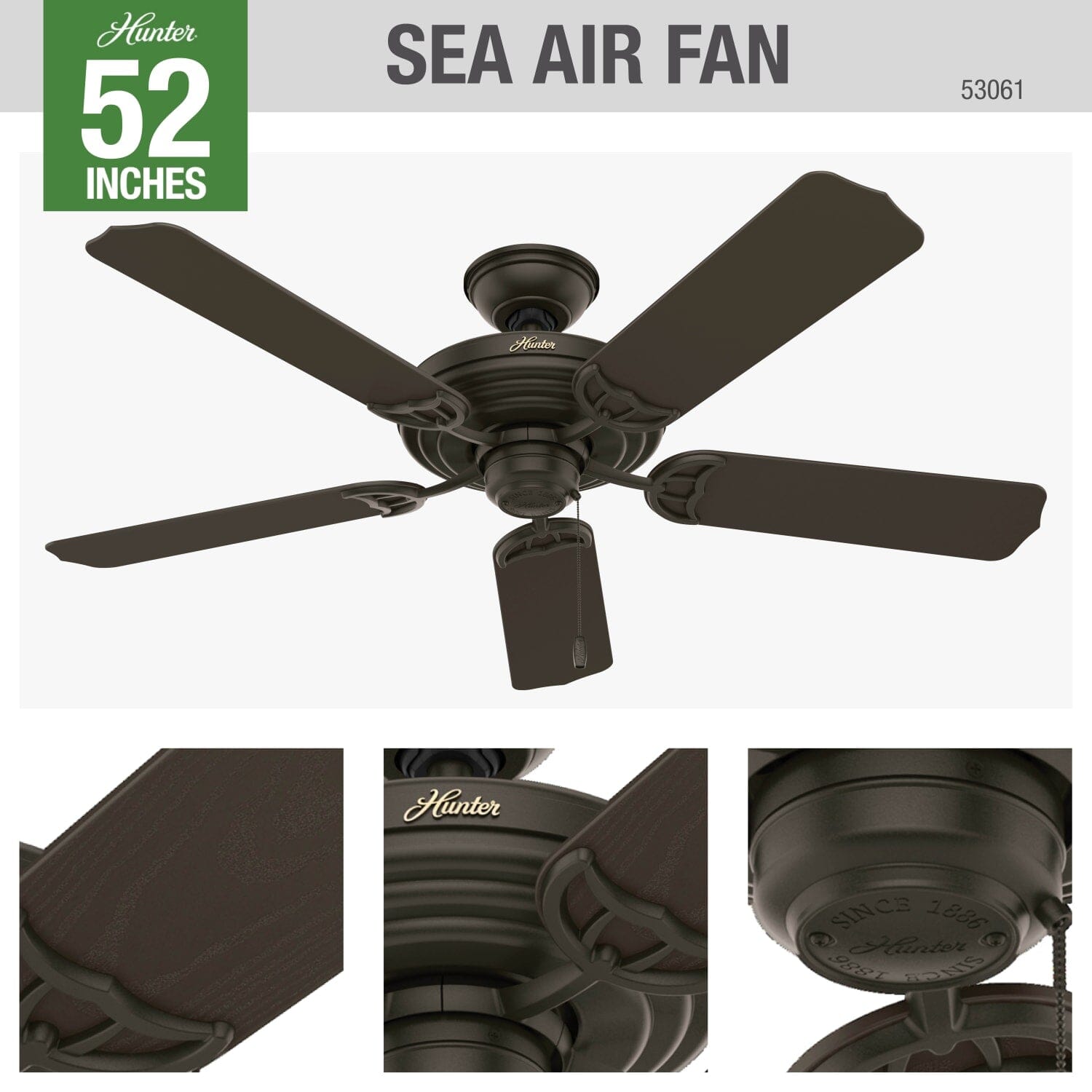 Sea Air Outdoor 52 inch - Image 4