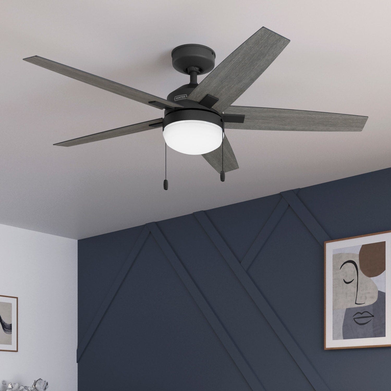 44in Indoor Ceiling Fan with LED Light - Image 4
