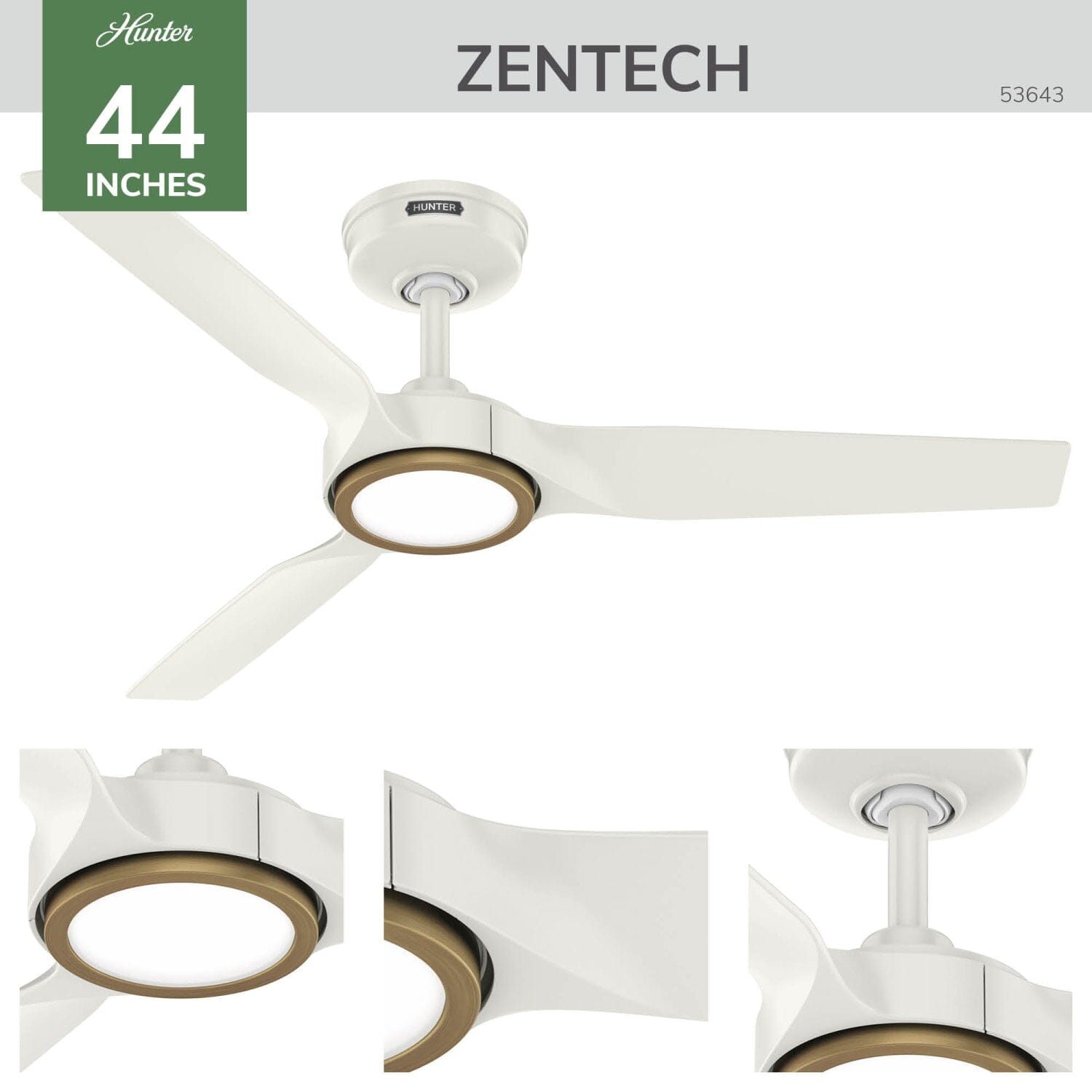 ZenTech 3 Blade Indoor/Outdoor Smart Fan 44in - Image 5