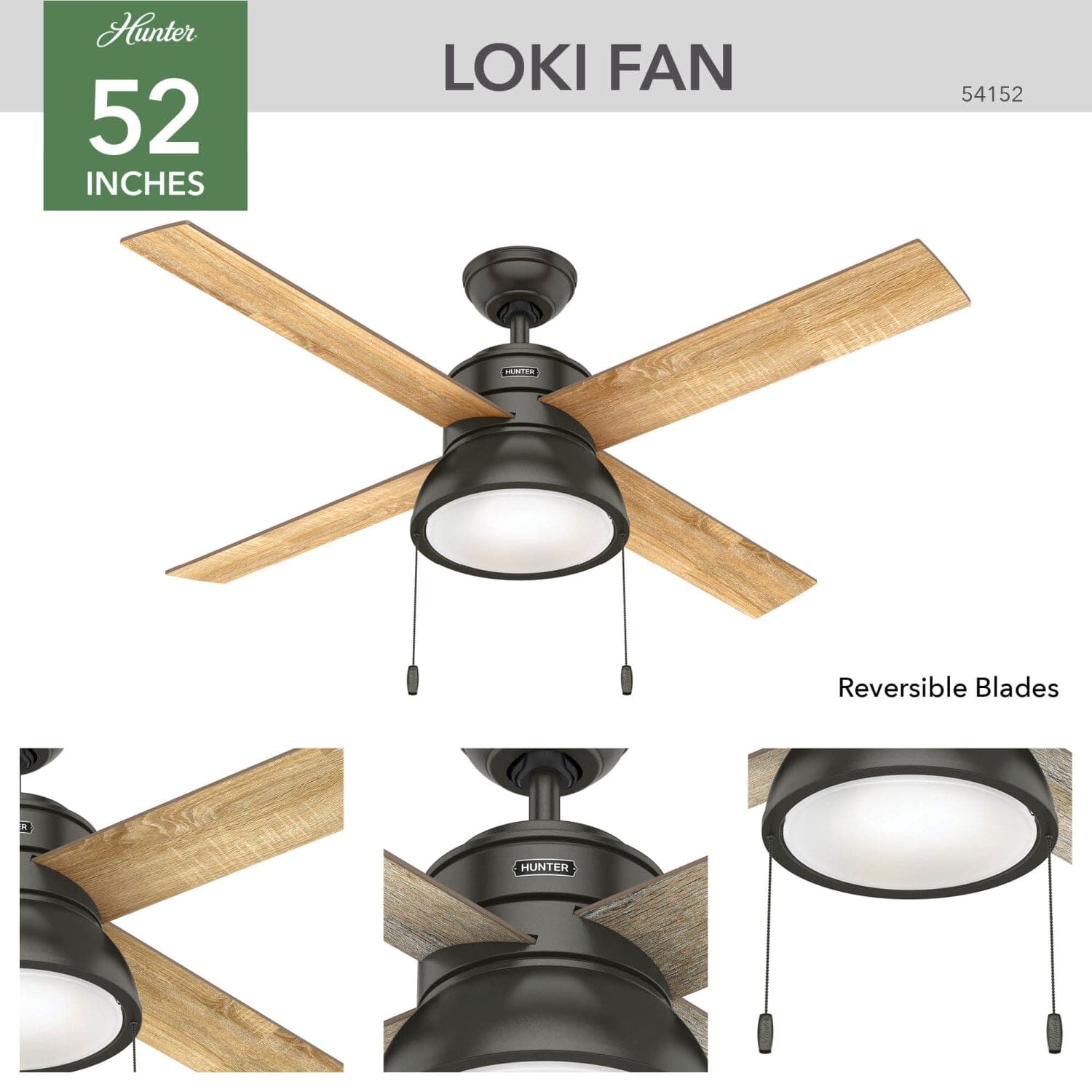 LOKI WITH LED LIGHT 52 INCH - Image 4