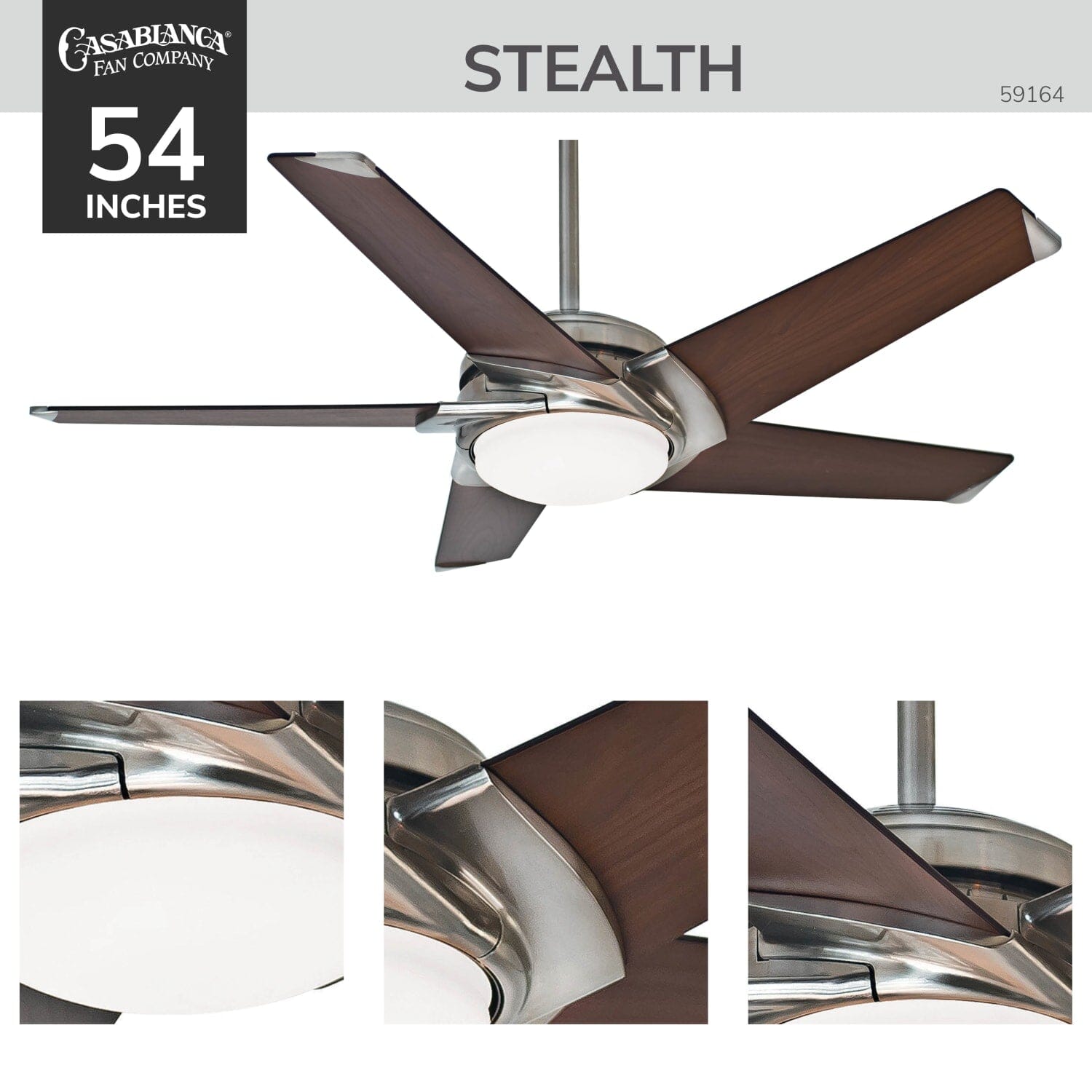 Stealth DC with LED Light 54 inch - Image 4