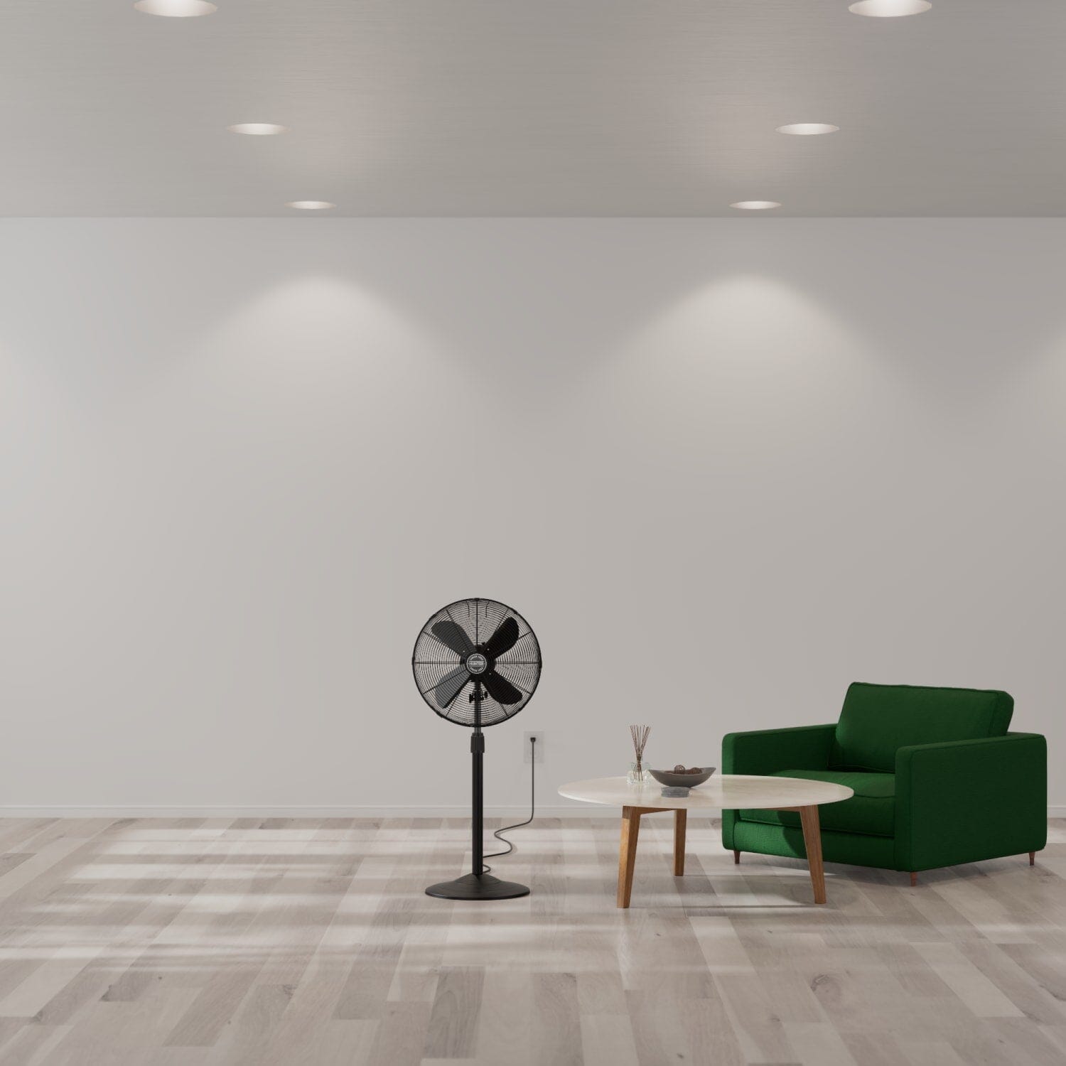 Oscillating Standing Fan Adjustable Height 47 Inch with 3 speeds - Image 4