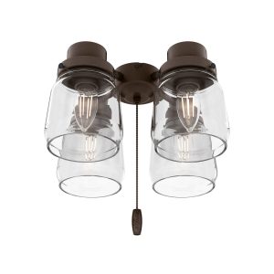Original 4 Light Accessory Fitter and Glass, Chestnut Brown - 99385