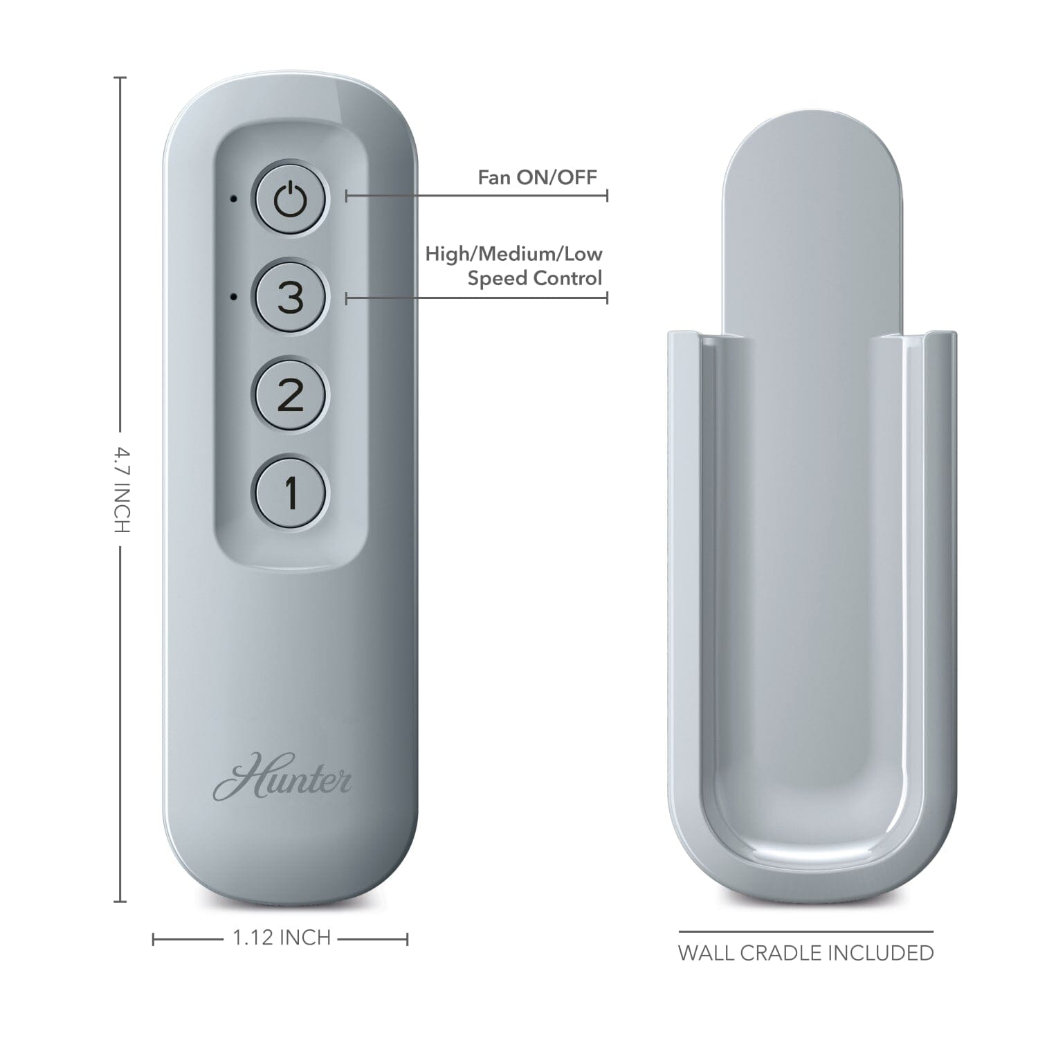 Universal No Light Handheld Remote with Receiver - 99729 - Image 3
