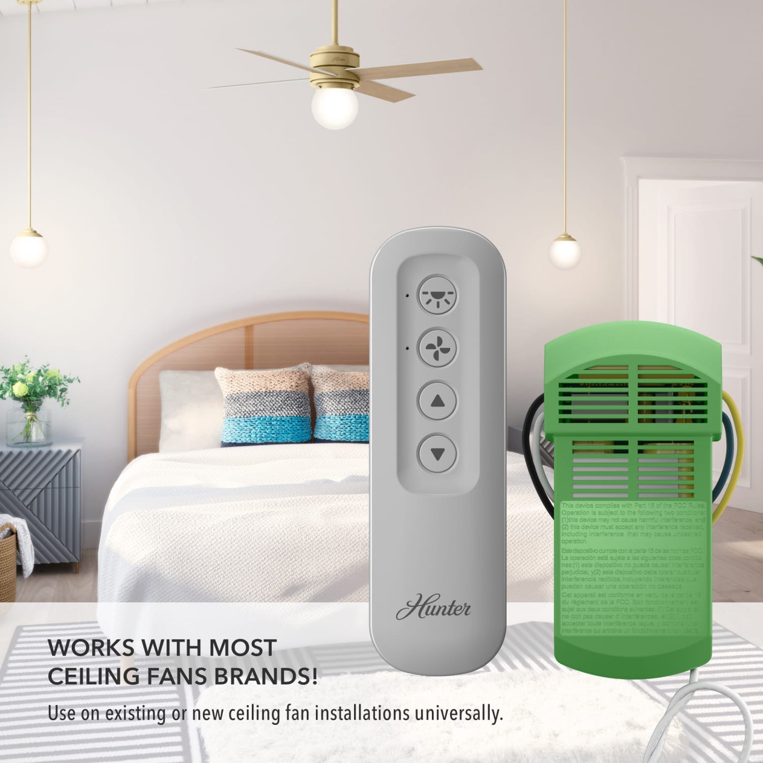 Universal Fan-Light Remote Control with Receiver - 99770 - Image 4