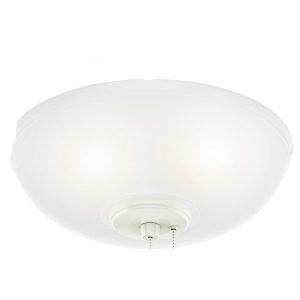 Glass Bowl-Painted Cased WHite - K712001045