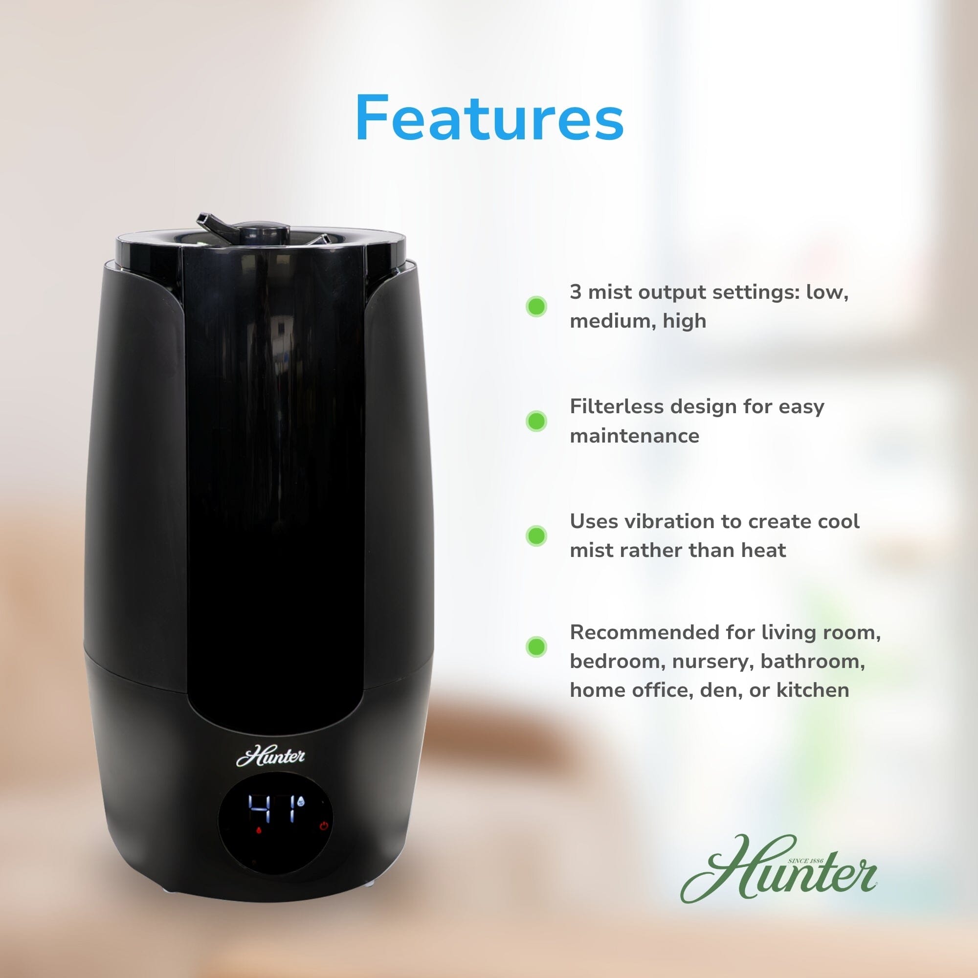 HHU400 Aspire Ultrasonic Cool Mist Humidifier - Image 3