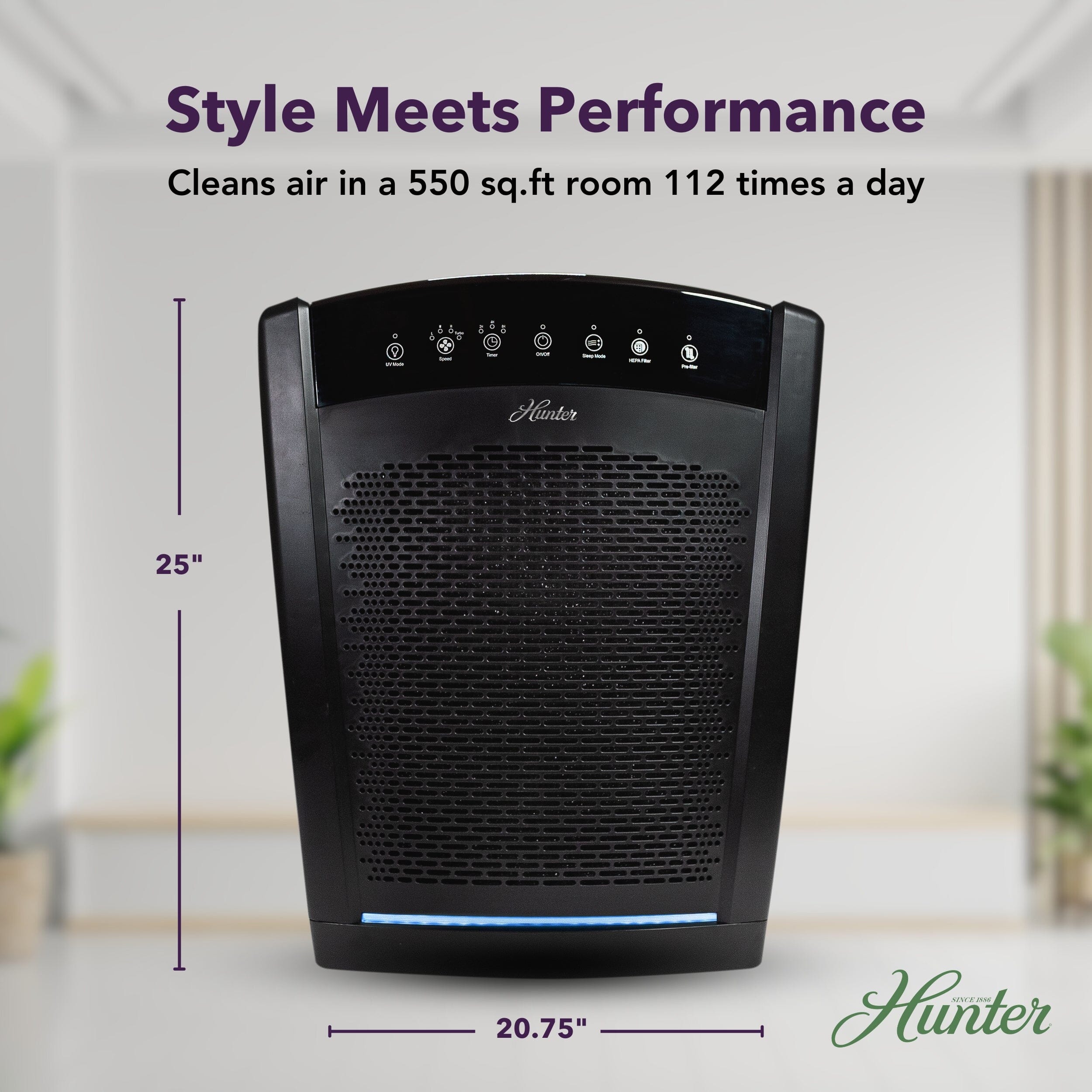 HP850UV Large UVC Multi-Room Console Air Purifier - Image 4