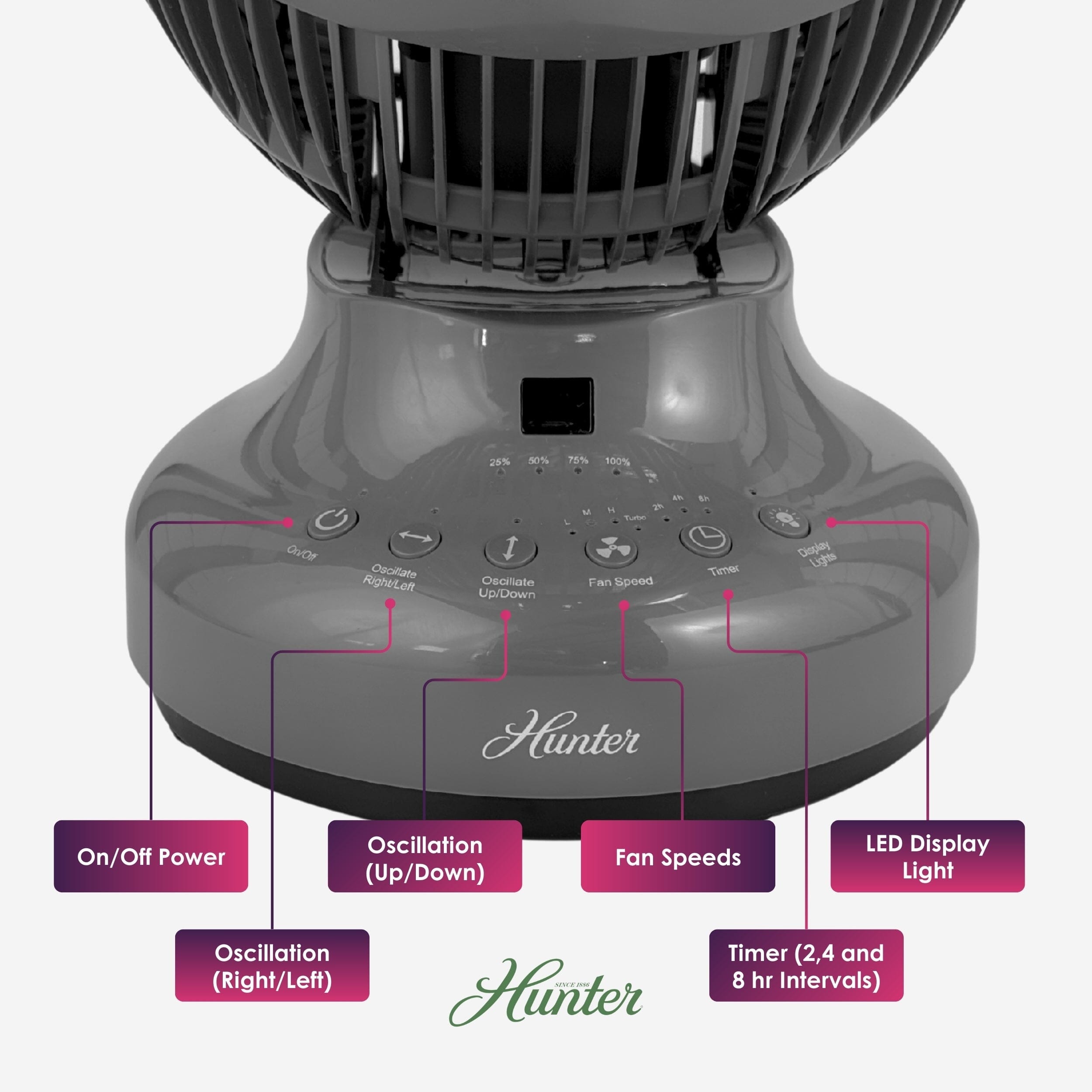 Hunter Cordless Oscillating Fan - Image 5