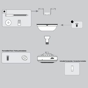 Trilobe Hanging System-Brushed Slate - K006501832
